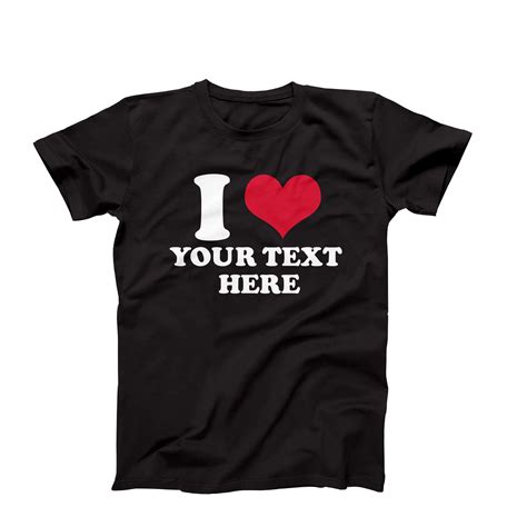 Personalized I Heart Shirts: Customize Your Love